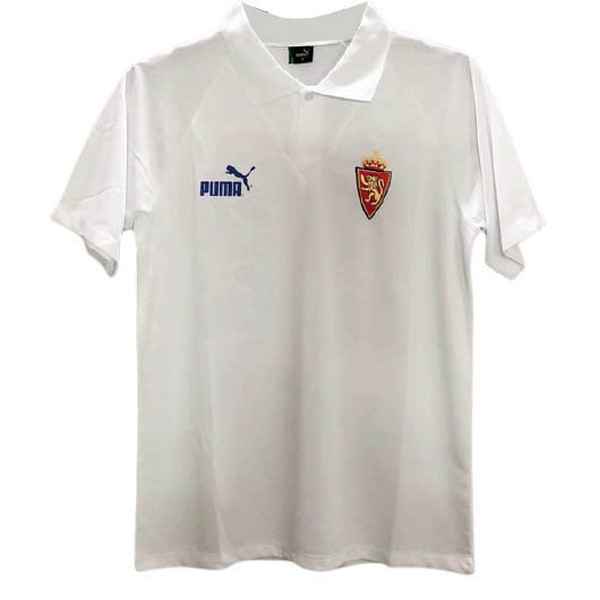 Tailandia Camiseta Real Zaragoza Replica Primera Ropa Retro 1994 1995 Blanco